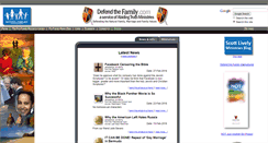 Desktop Screenshot of defendthefamily.com