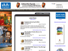 Tablet Screenshot of defendthefamily.com